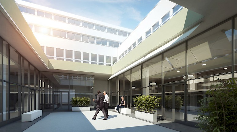 Umbau Ladenflächen, Büroflächen mit Fassadenrenovation, Helvetia AG