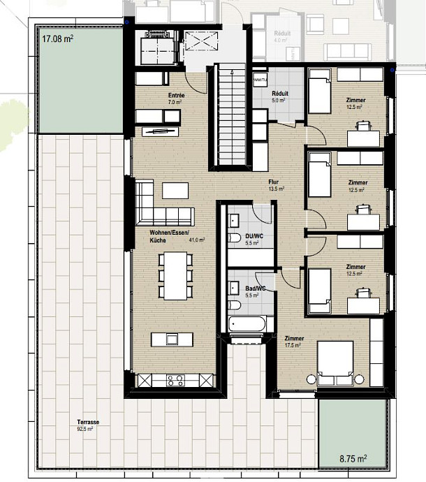 Neubau 3 Mehrfamilienhäuser mit AEH - Losinger Marazzi AG (TU) / Medpension